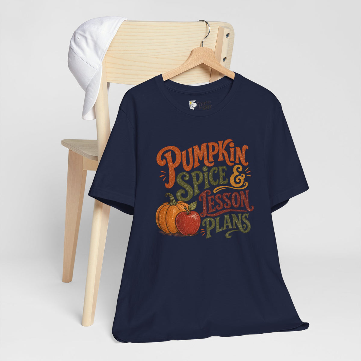 Pumpkin Spice & Lesson Plans Tee — Teacher Fall Pumpkin Shirt