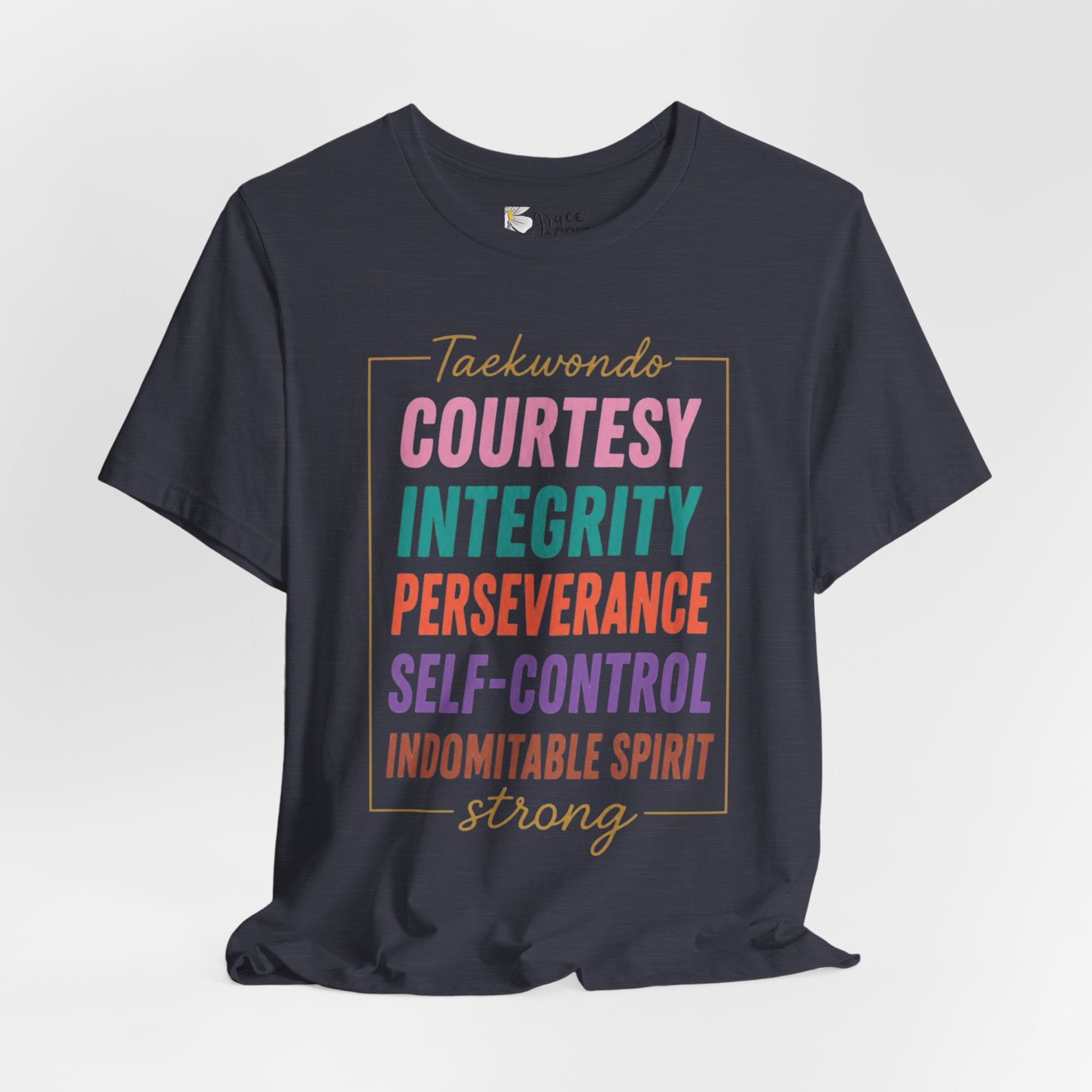 Taekwondo Values COURTESY INTEGRITY PERSEVERANCE tee | Martial Arts Principles T-Shirt