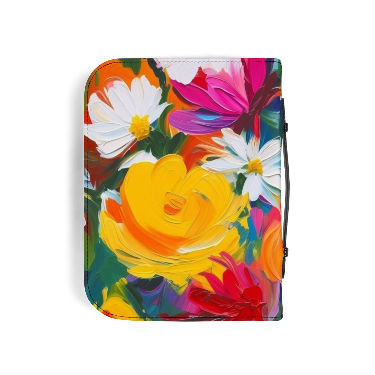 Colorful Floral Bible Cover – Vibrant Flower Design