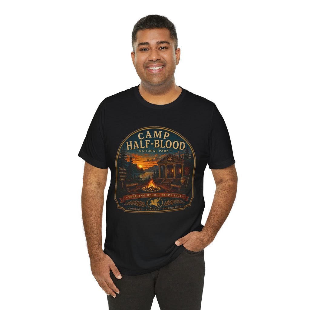 Camp Half-Blood Graphic Tee — Vintage National Park Percy Jackson Shirt