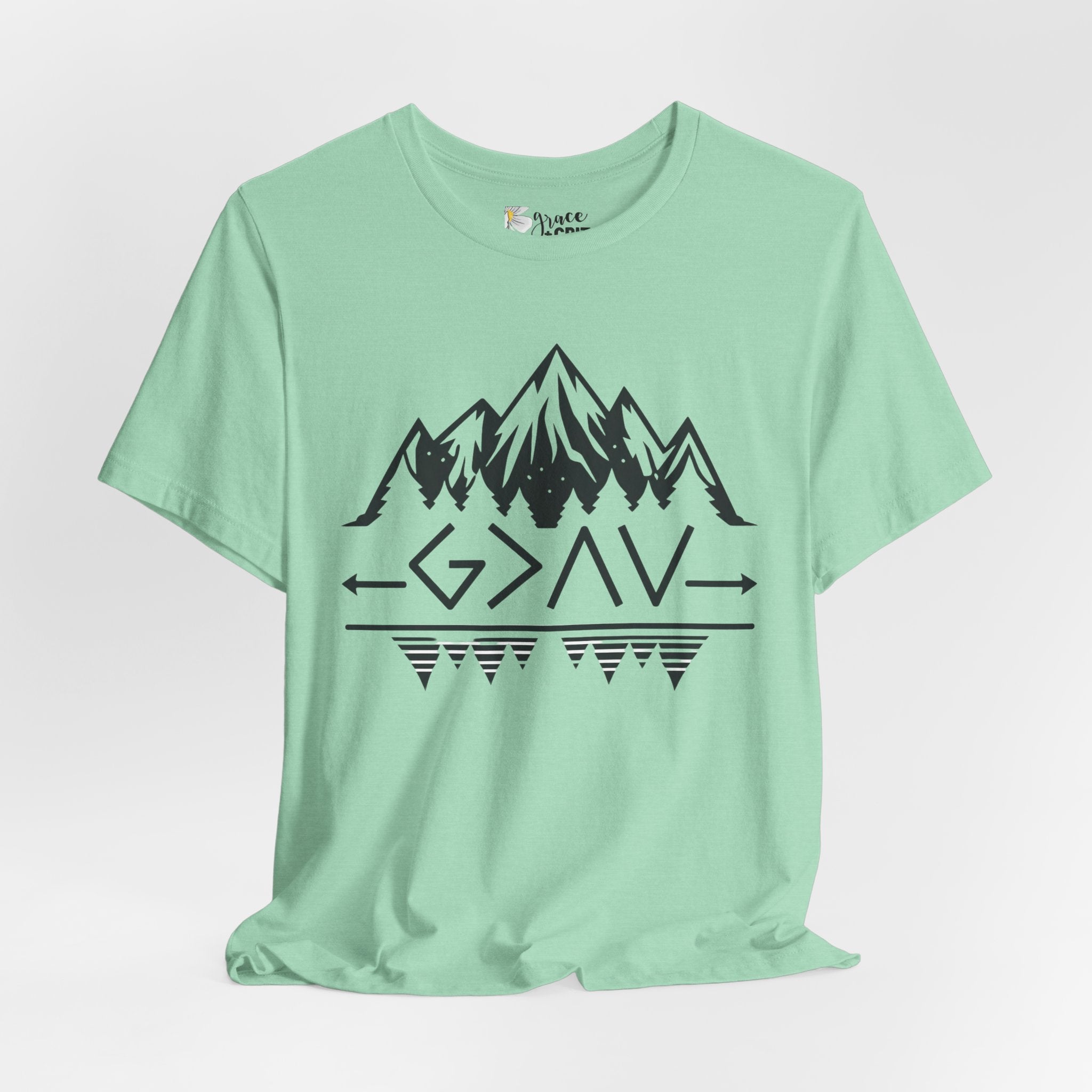 Mountain Camp Tee – Geometric Adventure Graphic T-Shirt