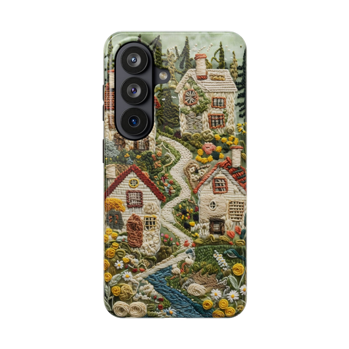 Cozy Cottagecore Village Tough Phone Case