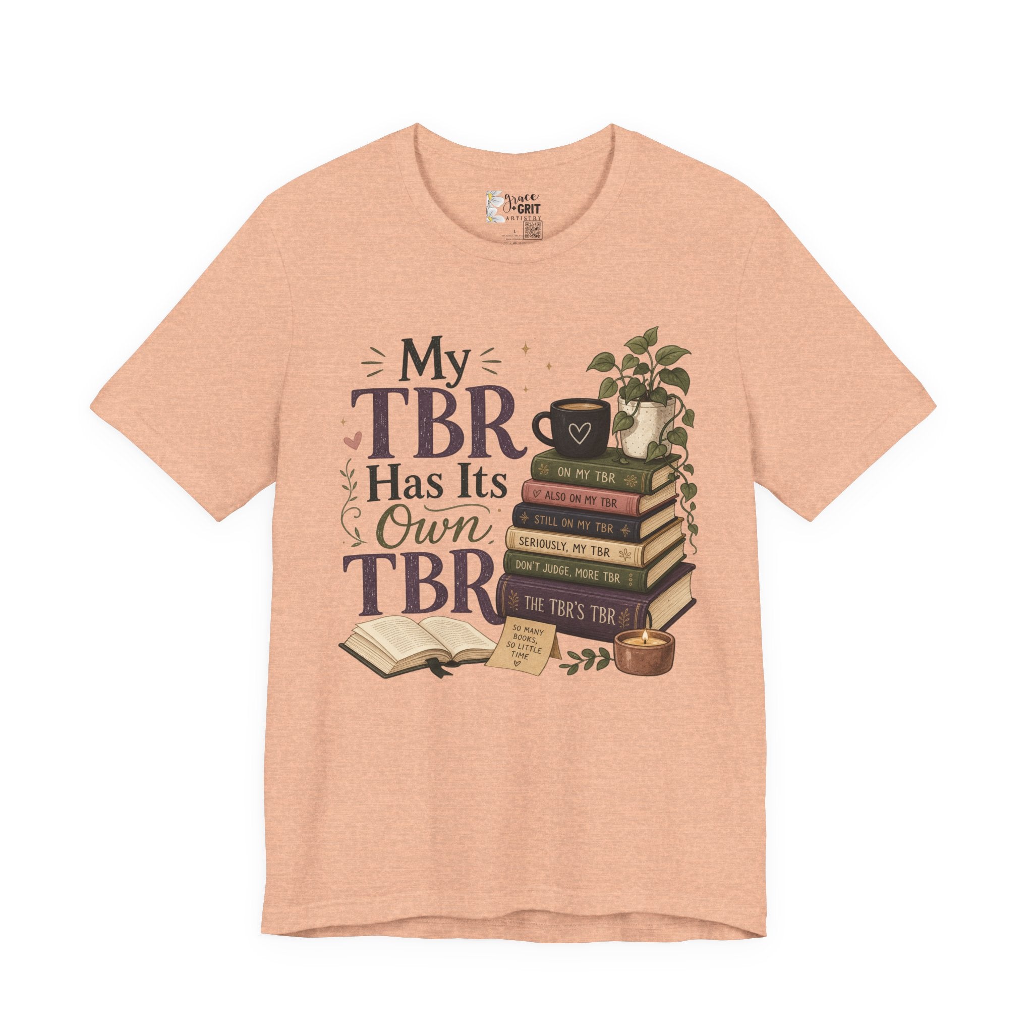 My TBR Has Its Own TBR T-Shirt — Book Lover Reading Stack Tee