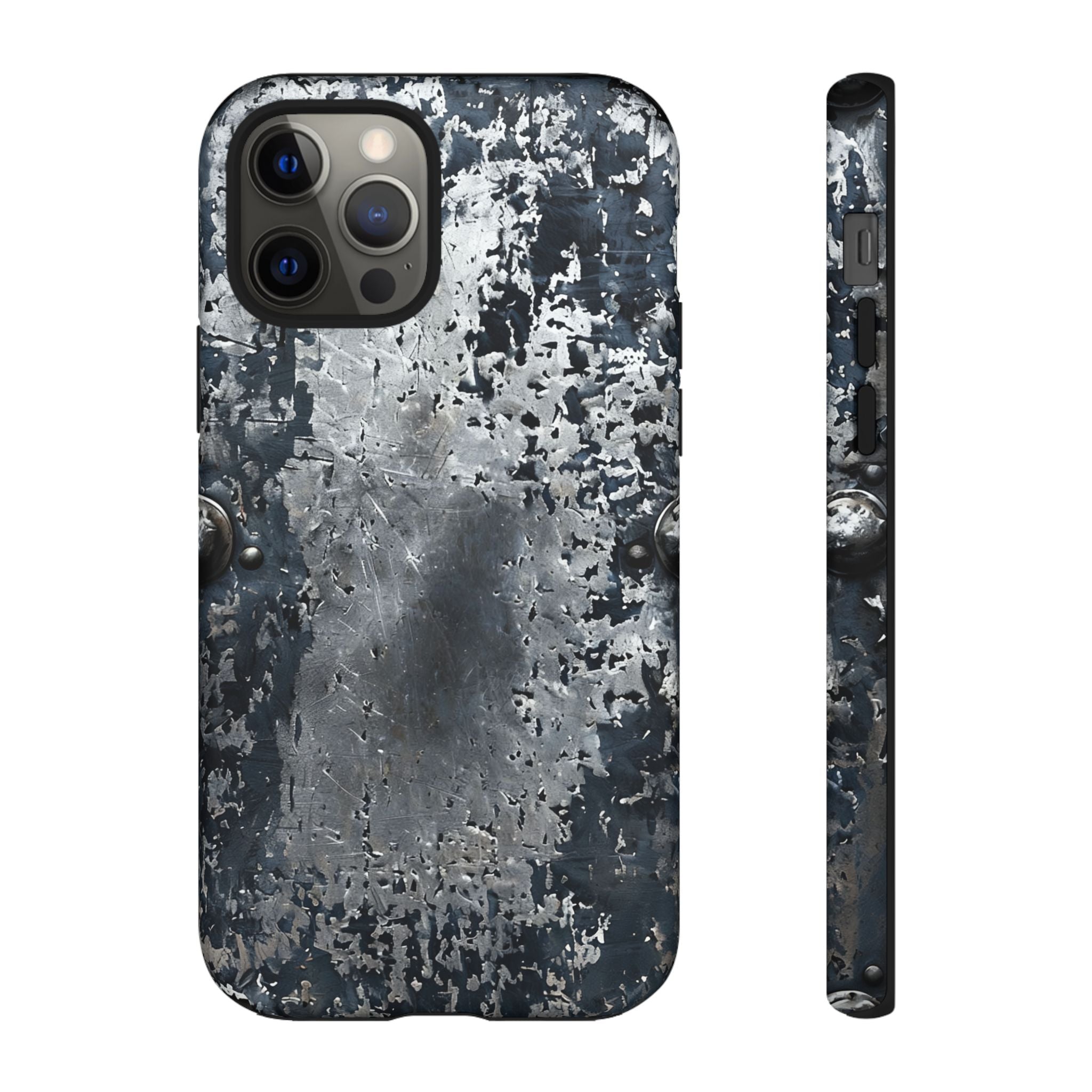 Rugged Rusted Metal Phone Case — Industrial Distressed Armor for iPhone