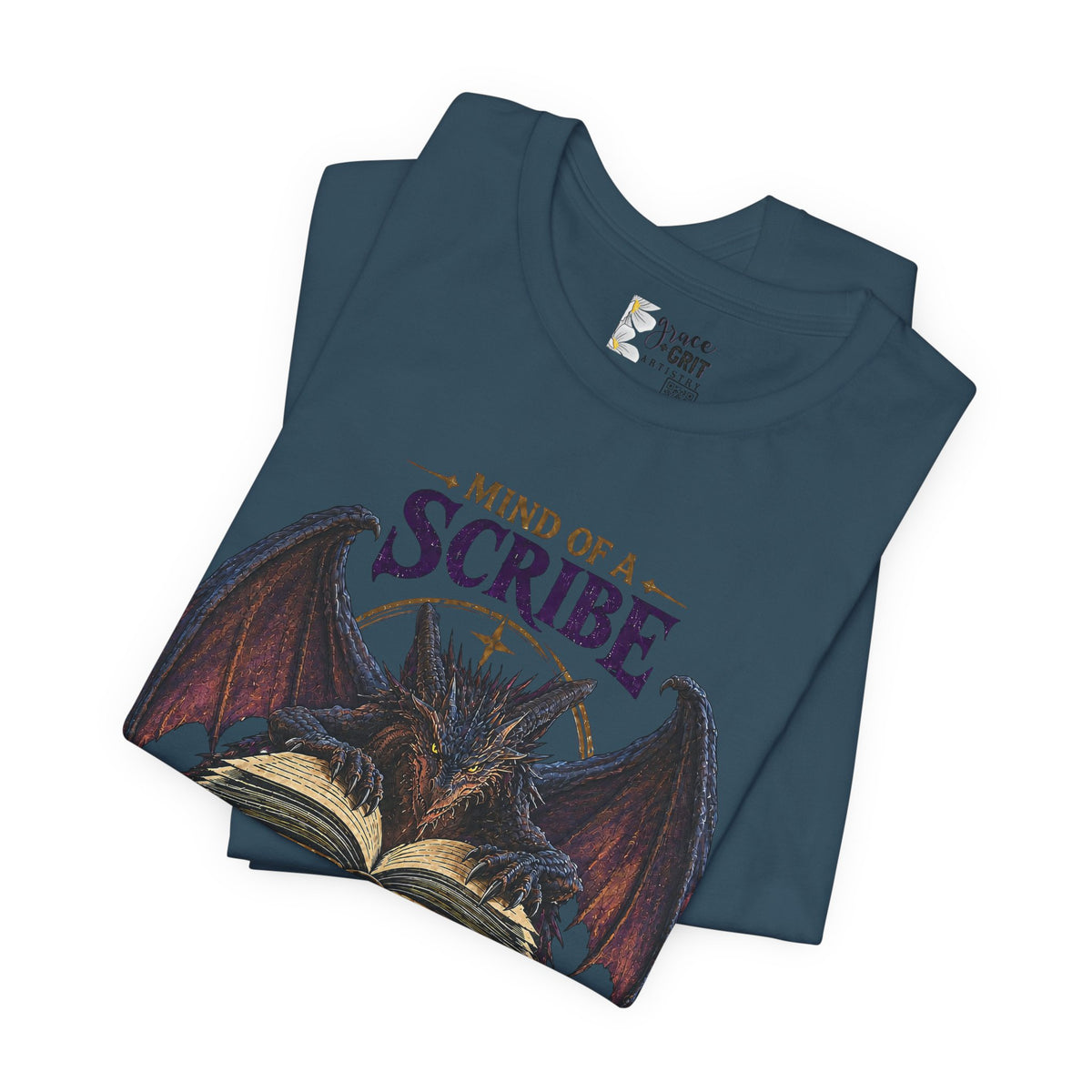 Scribe Dragon Rider T-Shirt — "Mind of a Scribe, Heart of a Dragon Rider" Fantasy Tee