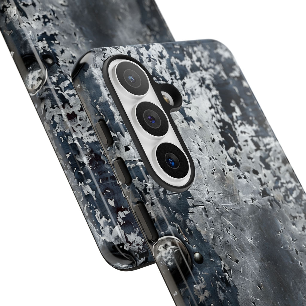 Rugged Rusted Metal Phone Case — Industrial Distressed Armor for iPhone