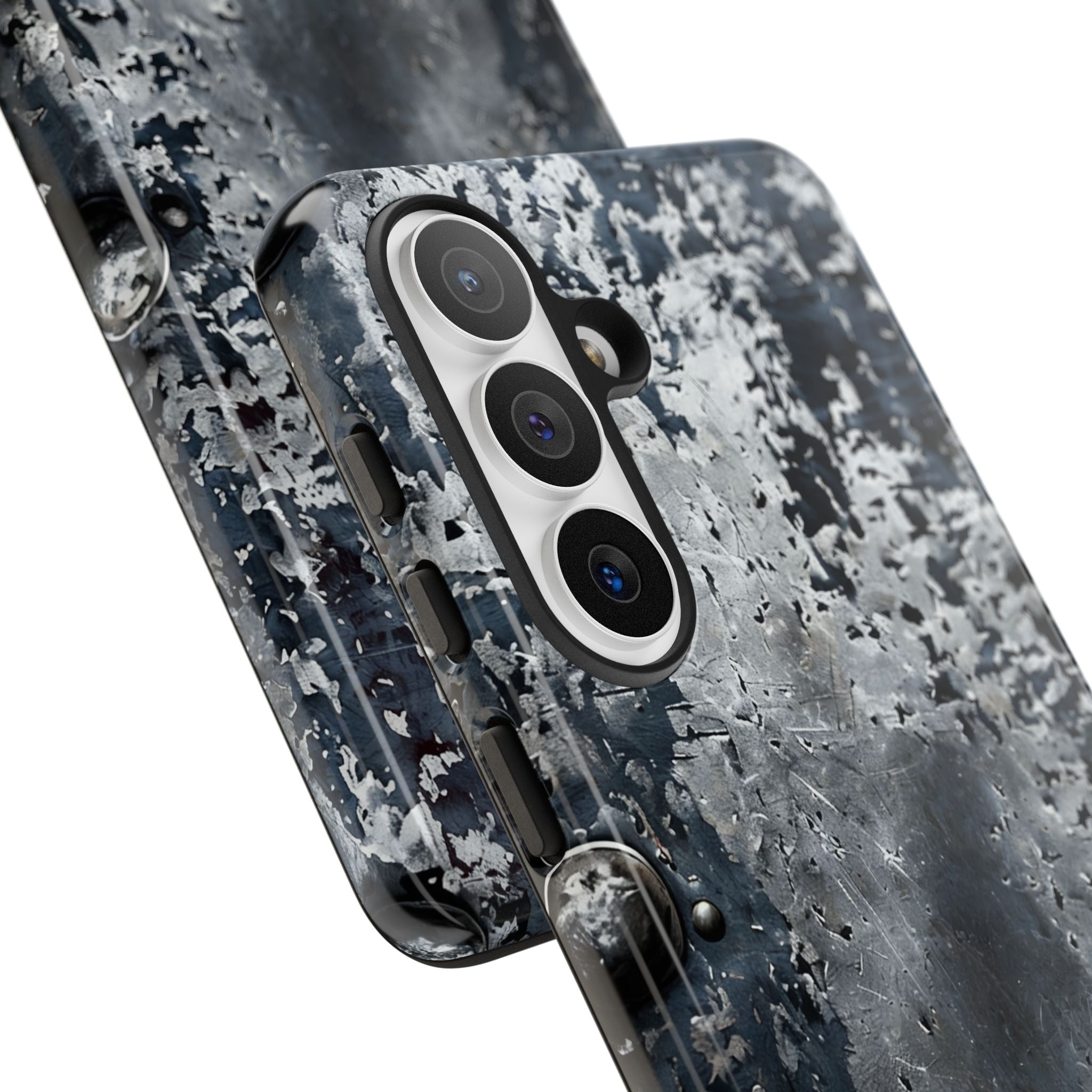 Rugged Rusted Metal Phone Case — Industrial Distressed Armor for iPhone