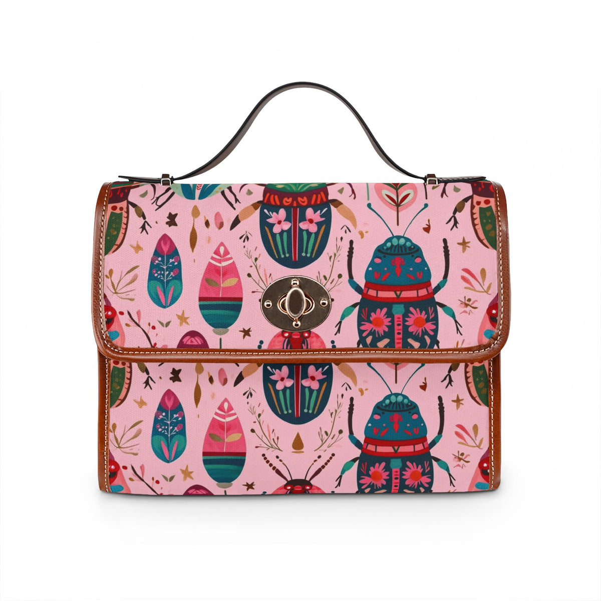 Scarab Beetle Pattern Crossbody Bag