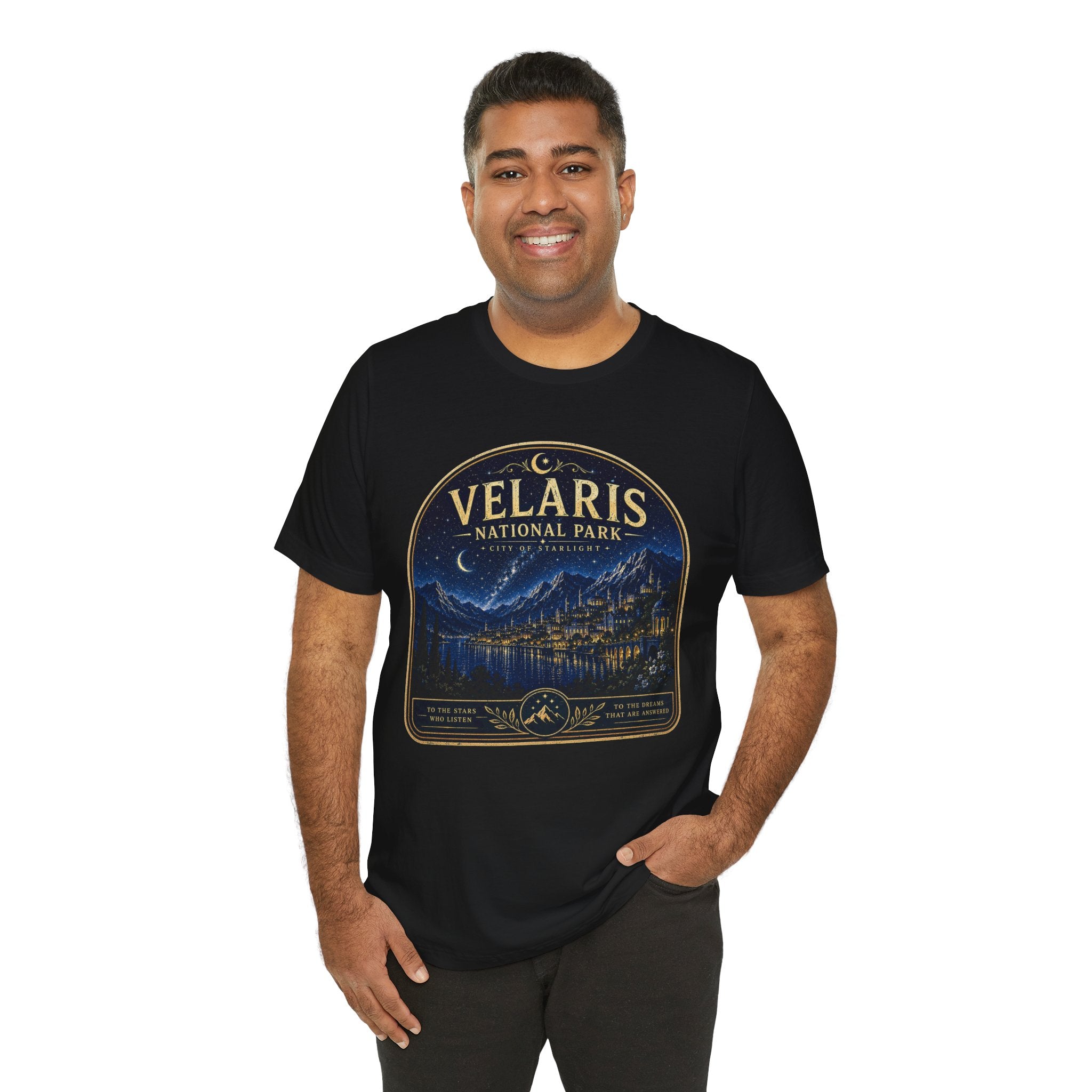 Velaris National Park Tee — Nighttime Cityscape Graphic Shirt