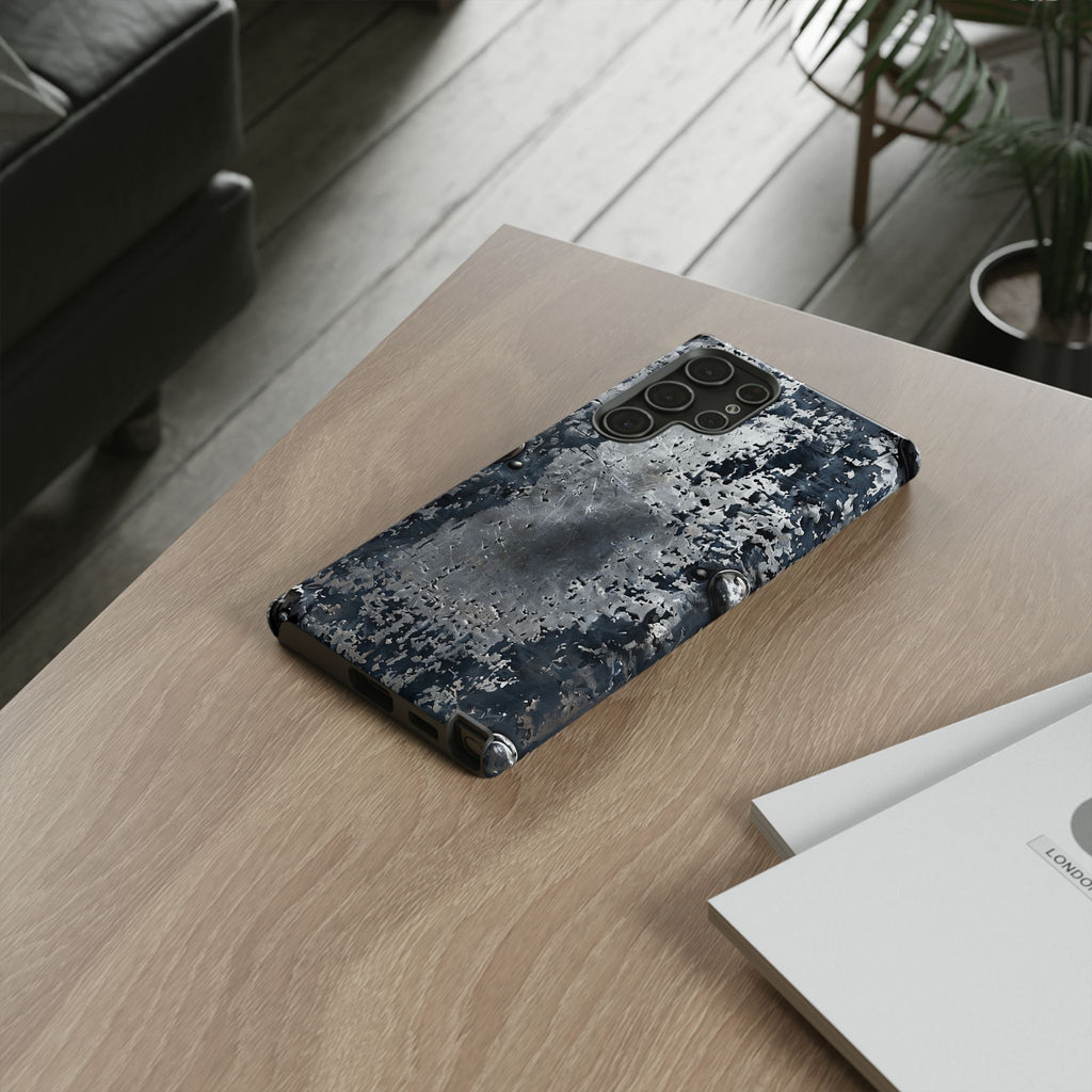 Rugged Rusted Metal Phone Case — Industrial Distressed Armor for iPhone