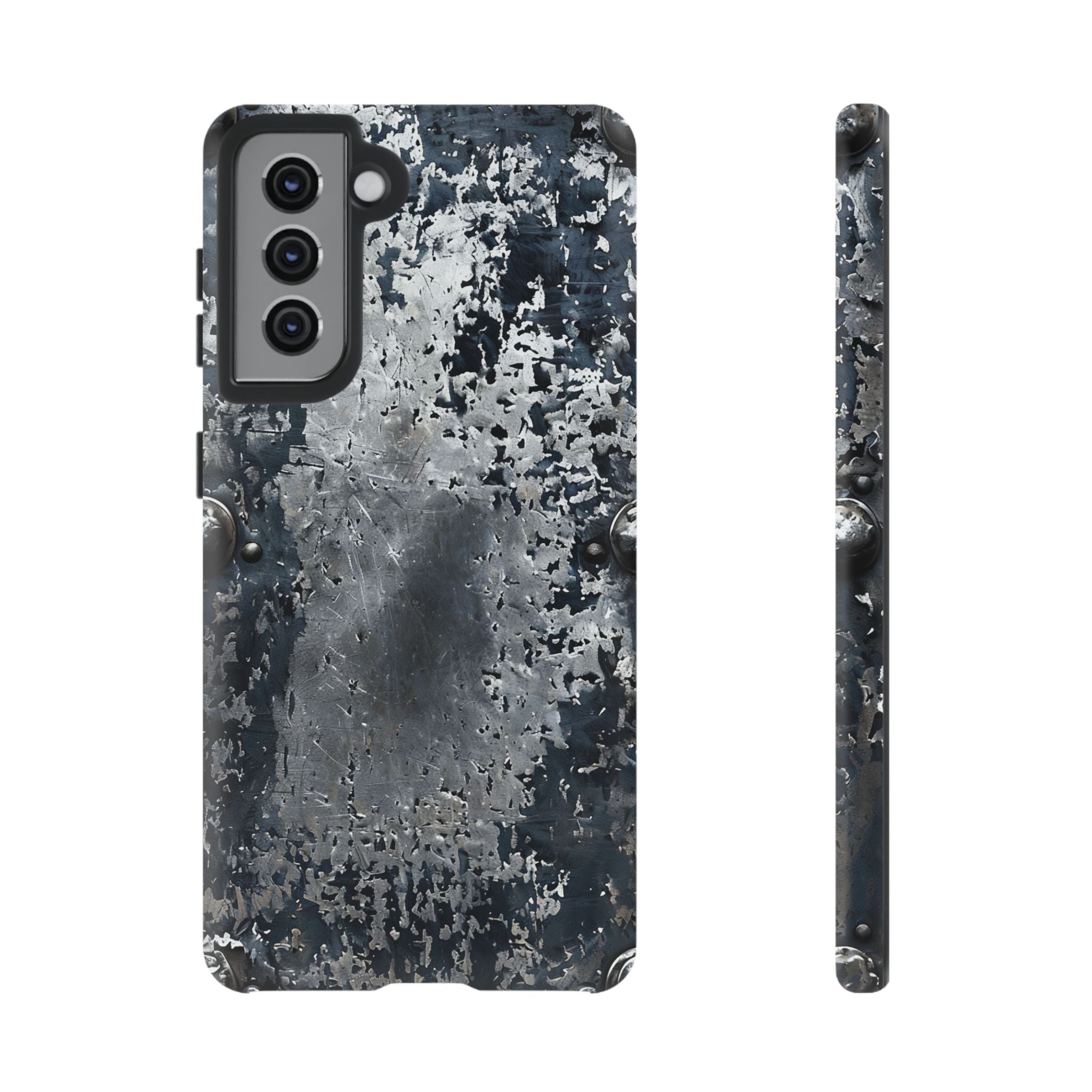 Rugged Rusted Metal Phone Case — Industrial Distressed Armor for iPhone