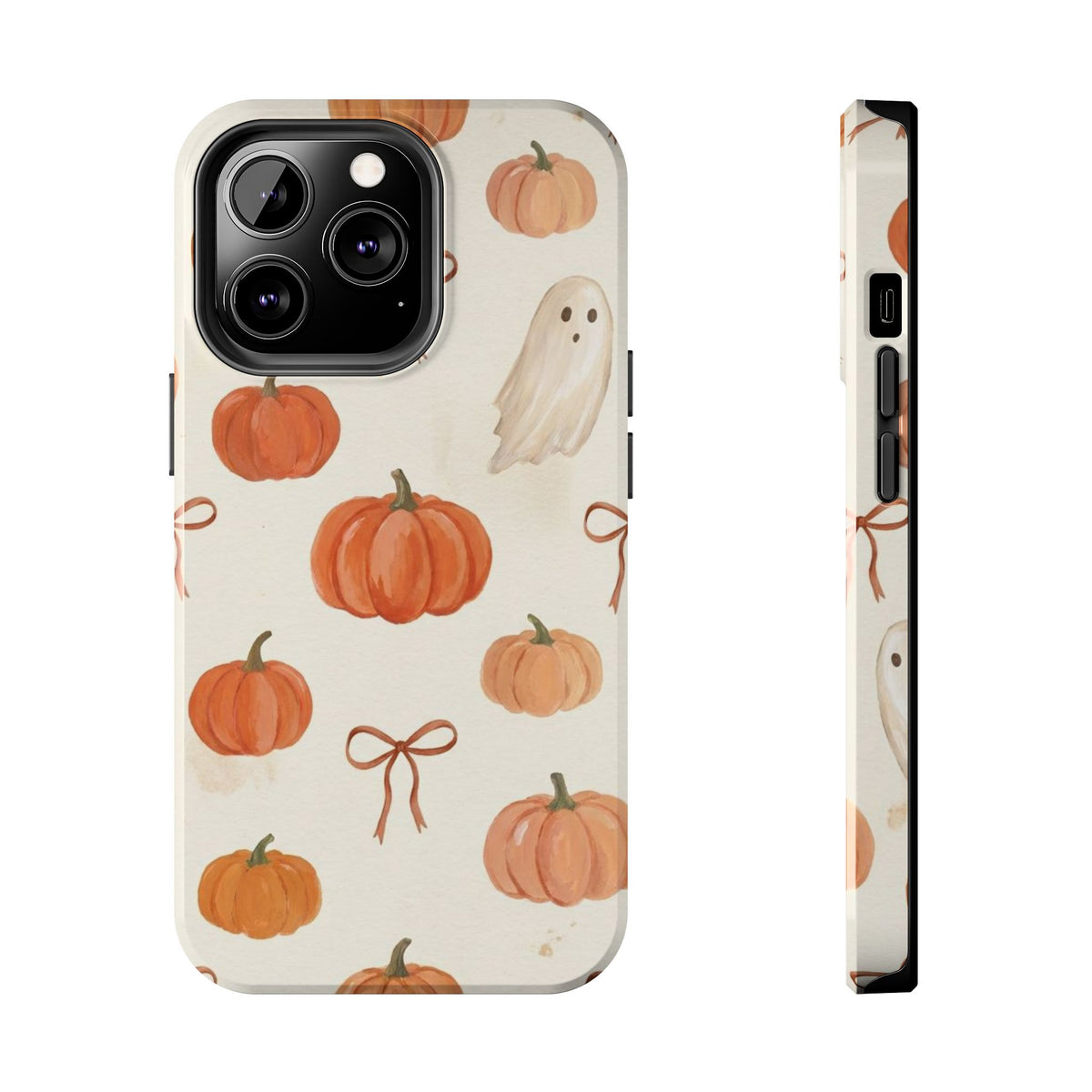 Pumpkin Ghost Phone Case – Cute Halloween Fall Pattern