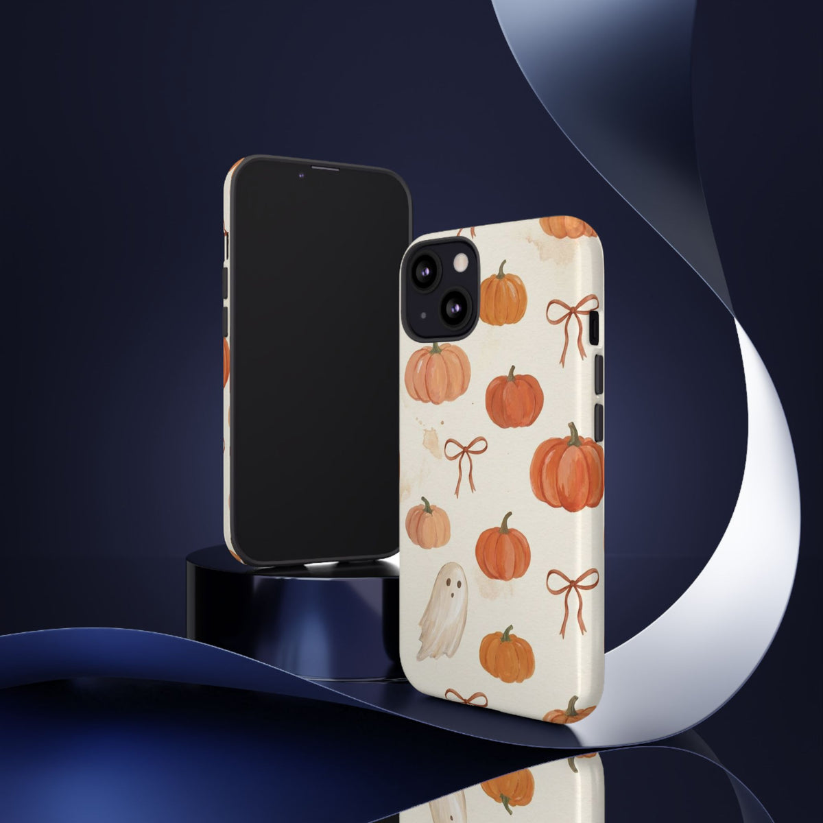 Autumn Pumpkin Ghost Tough Phone Case