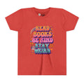 Youth Tee — "Read Books Be Kind Stay Weird" Retro Kids Graphic Shirt