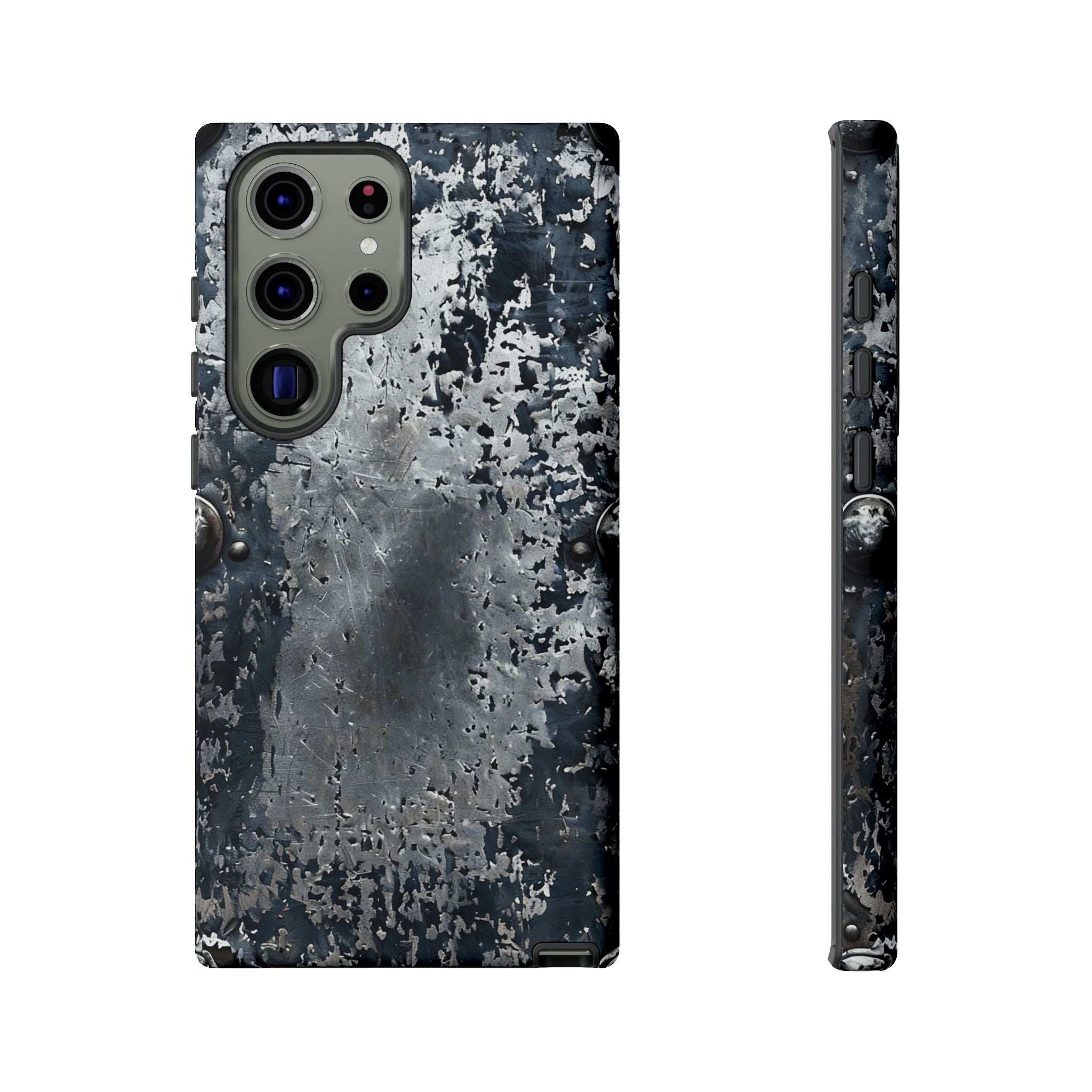 Rugged Rusted Metal Phone Case — Industrial Distressed Armor for iPhone