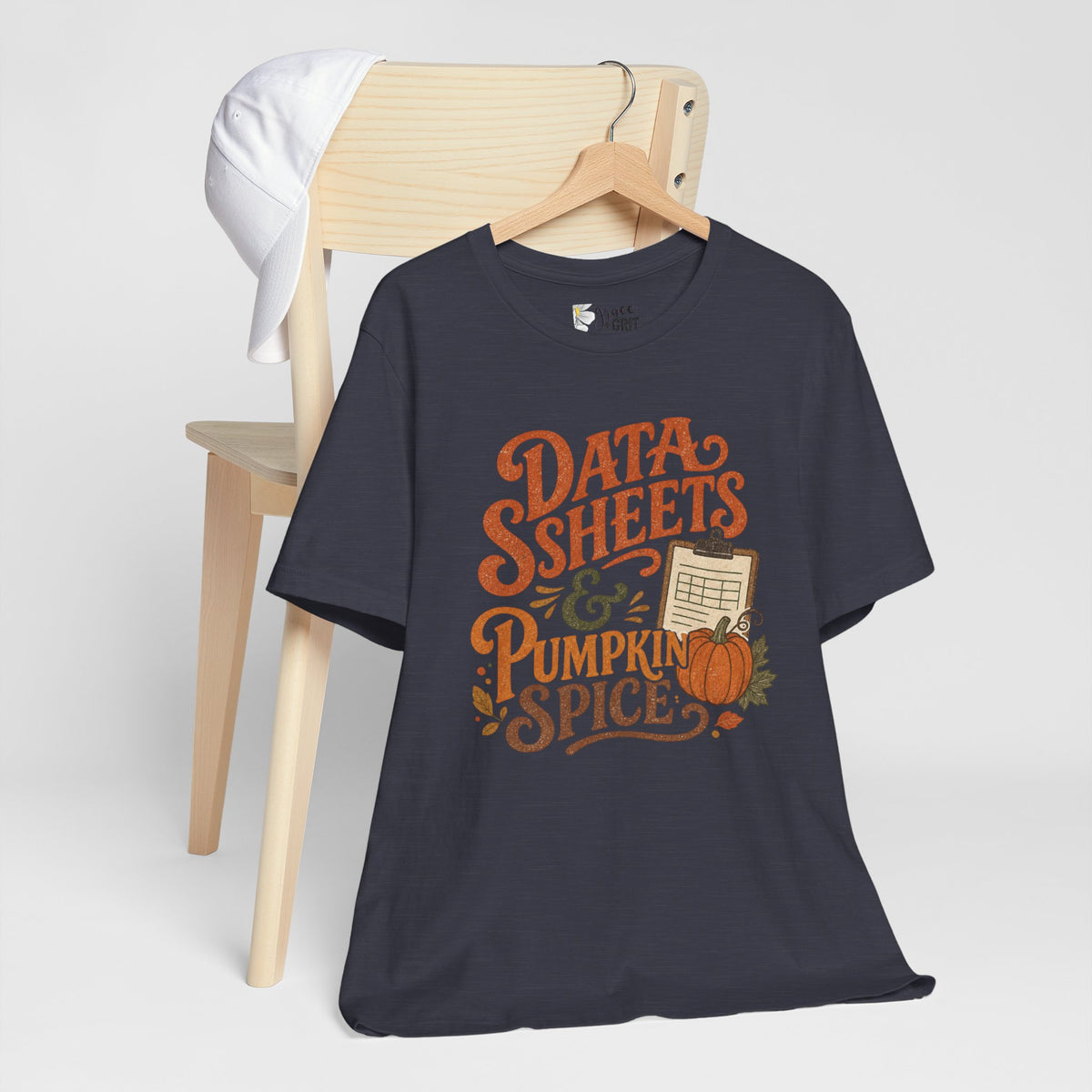 Tee — "Data Sheets & Pumpkin Spice" Fall Graphic Tee for Data Lovers