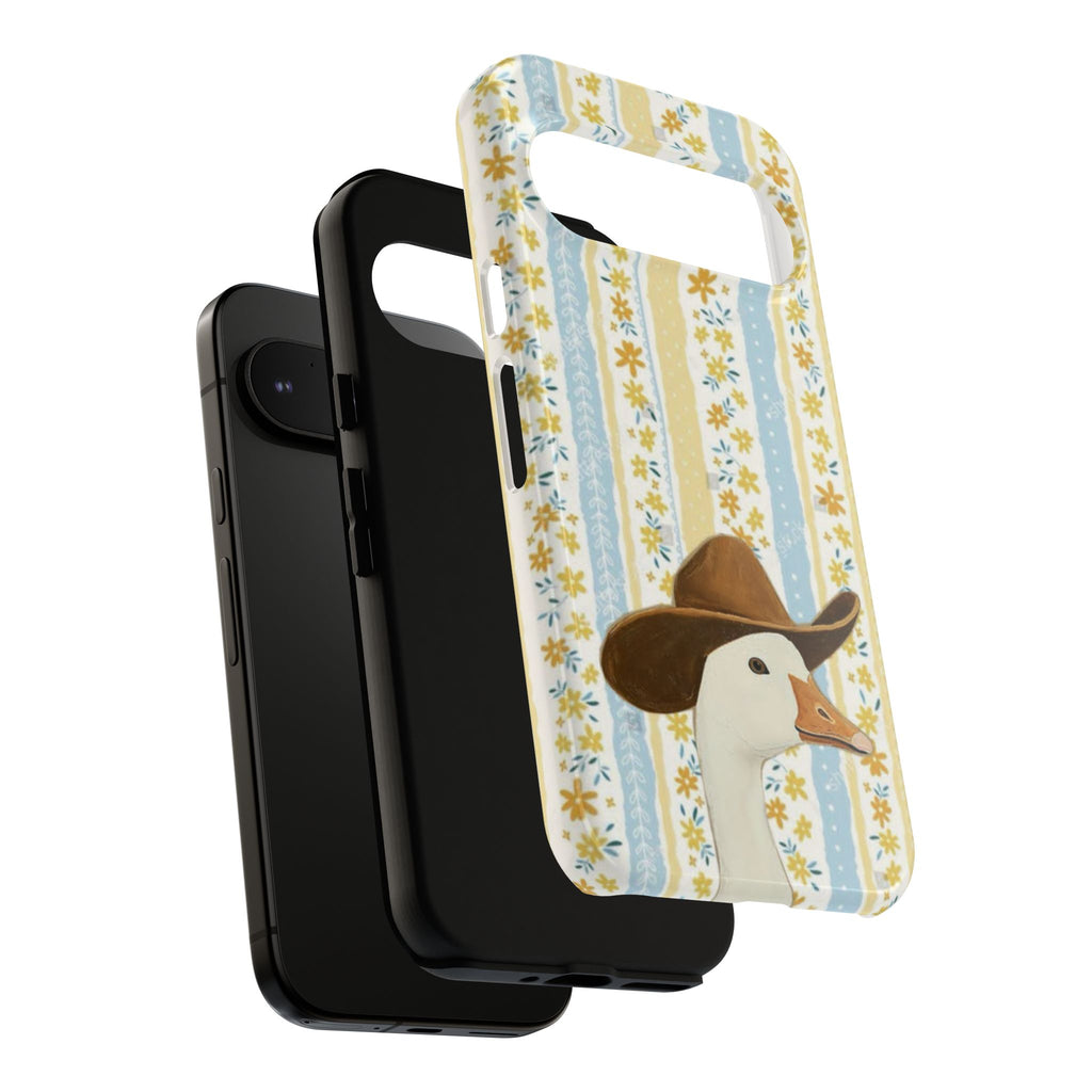 Goose Cowboy Phone Case – Cute Country Floral iPhone Cover