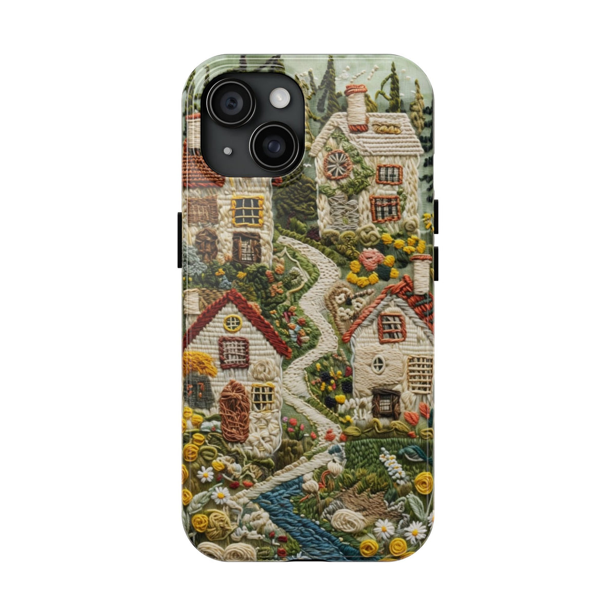Cozy Cottagecore Village Tough Phone Case