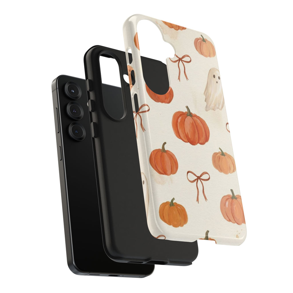 Pumpkin Ghost Phone Case – Cute Halloween Fall Pattern