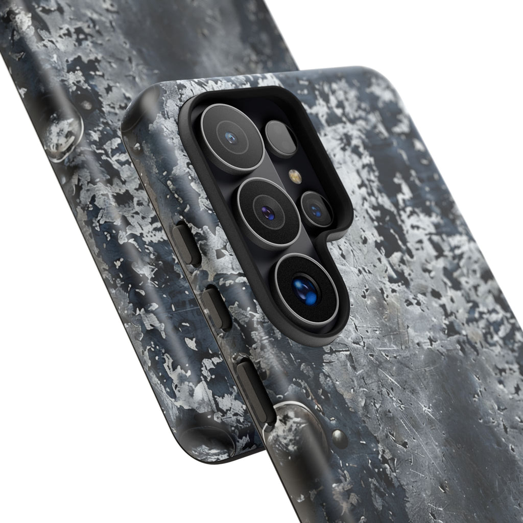 Rugged Rusted Metal Phone Case — Industrial Distressed Armor for iPhone
