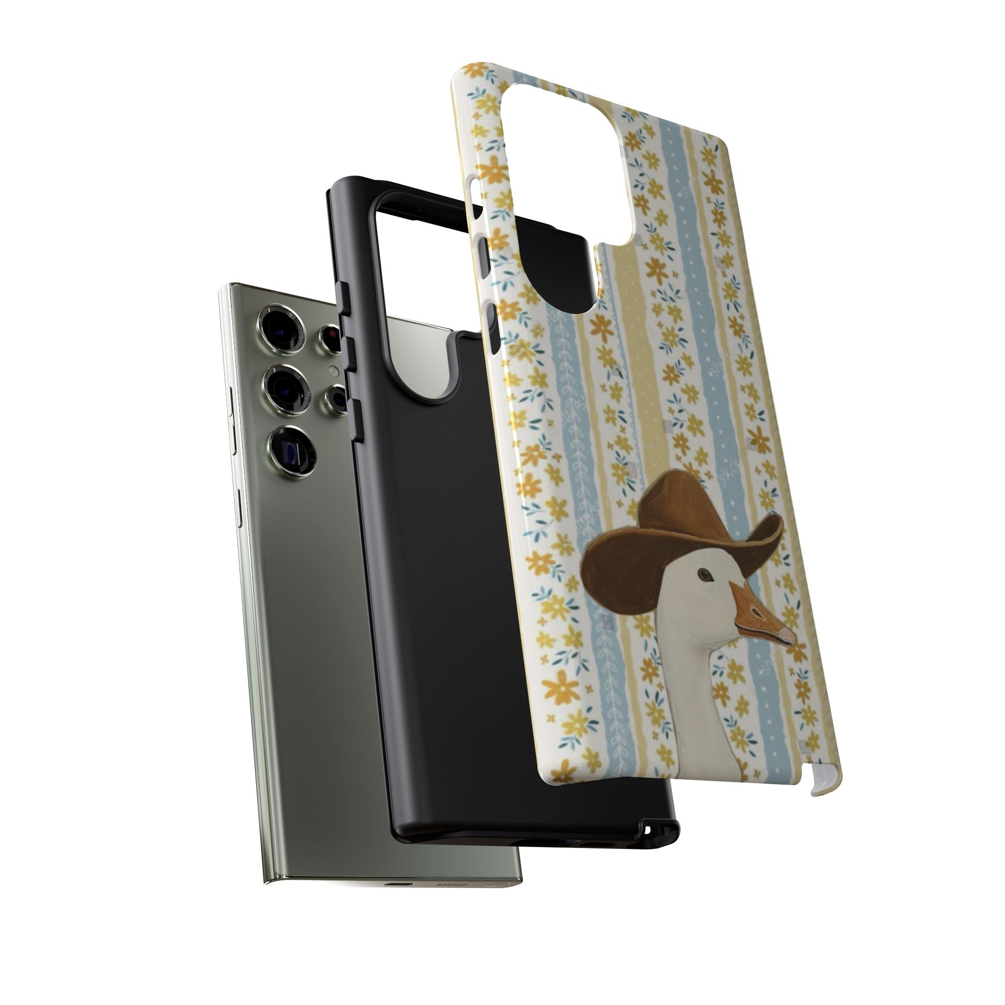 Goose Cowboy Phone Case – Cute Country Floral iPhone Cover