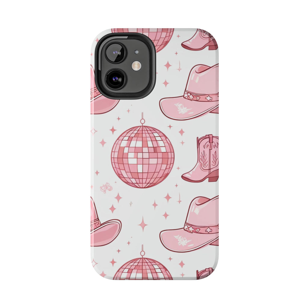 Pink Cowgirl Disco Phone Case