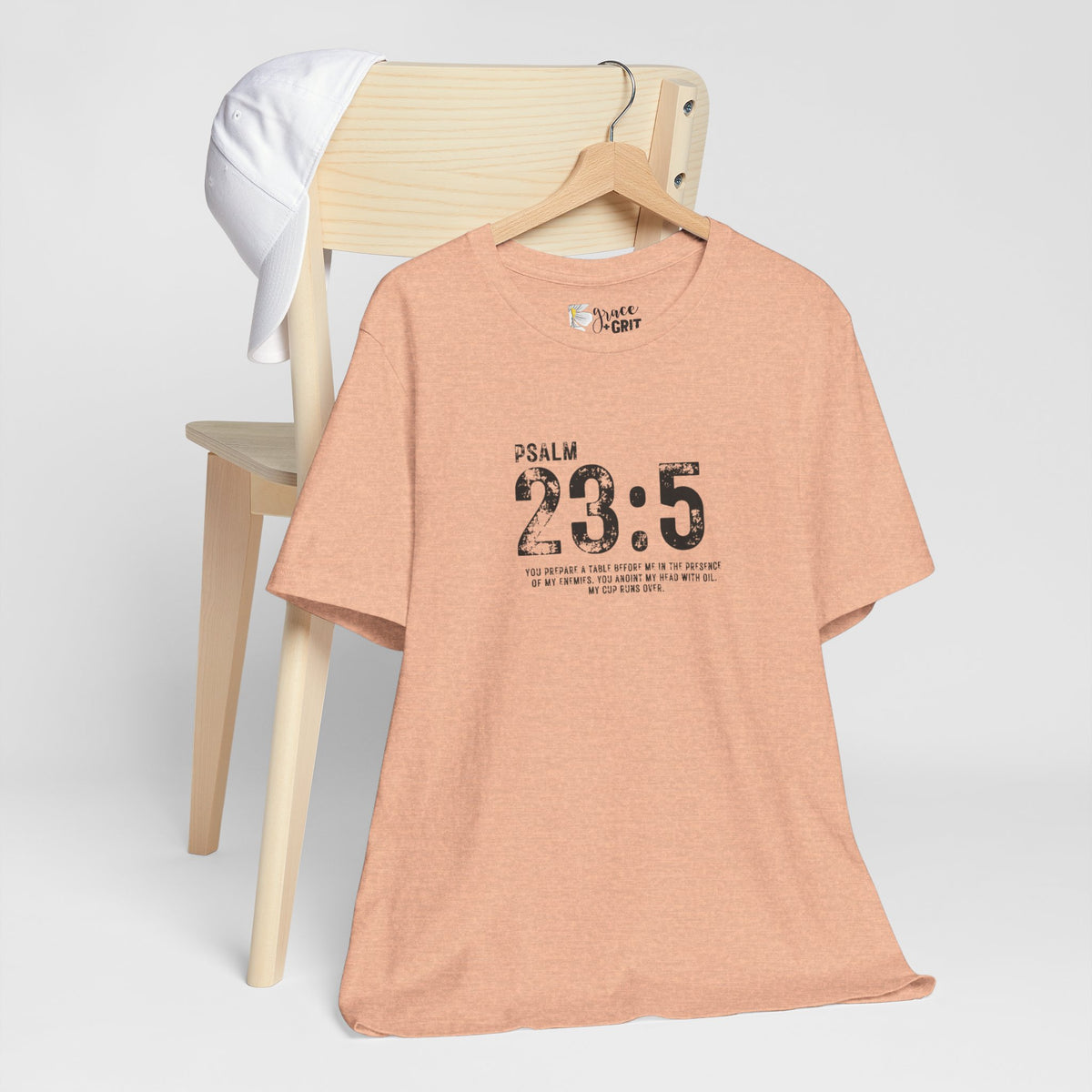 Psalm 23:5 T‑Shirt — Christian Inspirational Scripture Tee