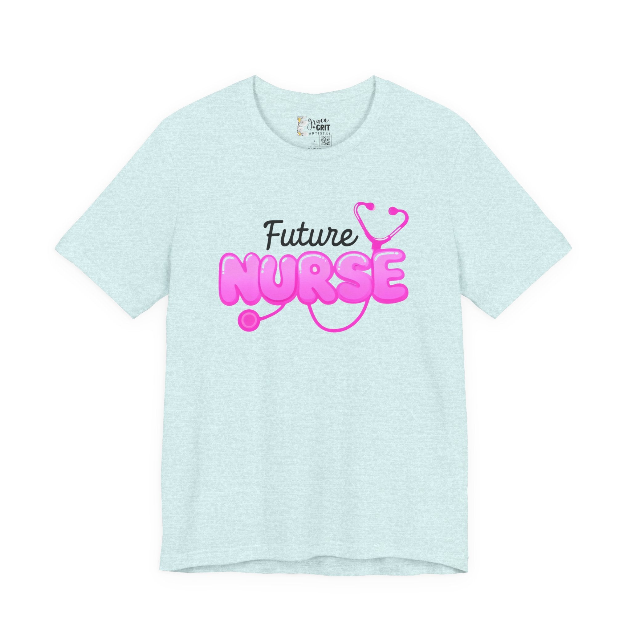 Future Nurse T-Shirt – Pink Stethoscope Nursing Student Tee