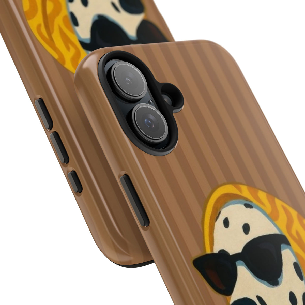 Dalmatian in Scarf Tough Phone Case — Retro Dog Print Protective Cover