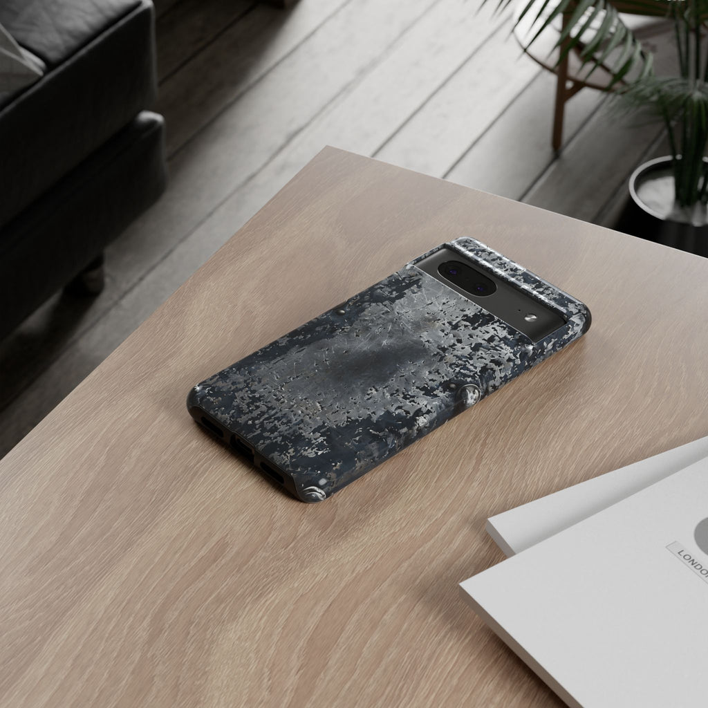 Rugged Rusted Metal Phone Case — Industrial Distressed Armor for iPhone