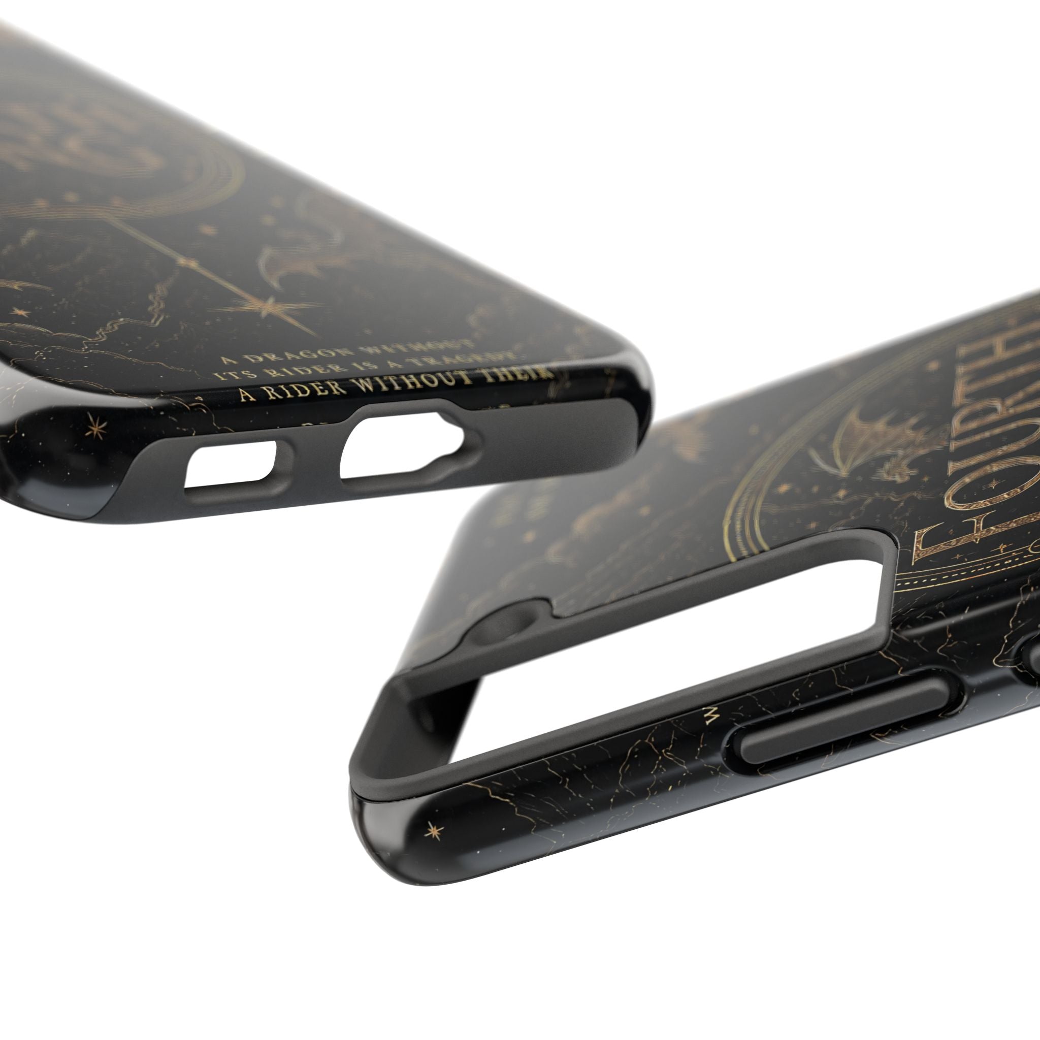 Fourth Wing Tough Phone Case — Dark Fantasy Dragon Design, 'Fly or Die' Quote