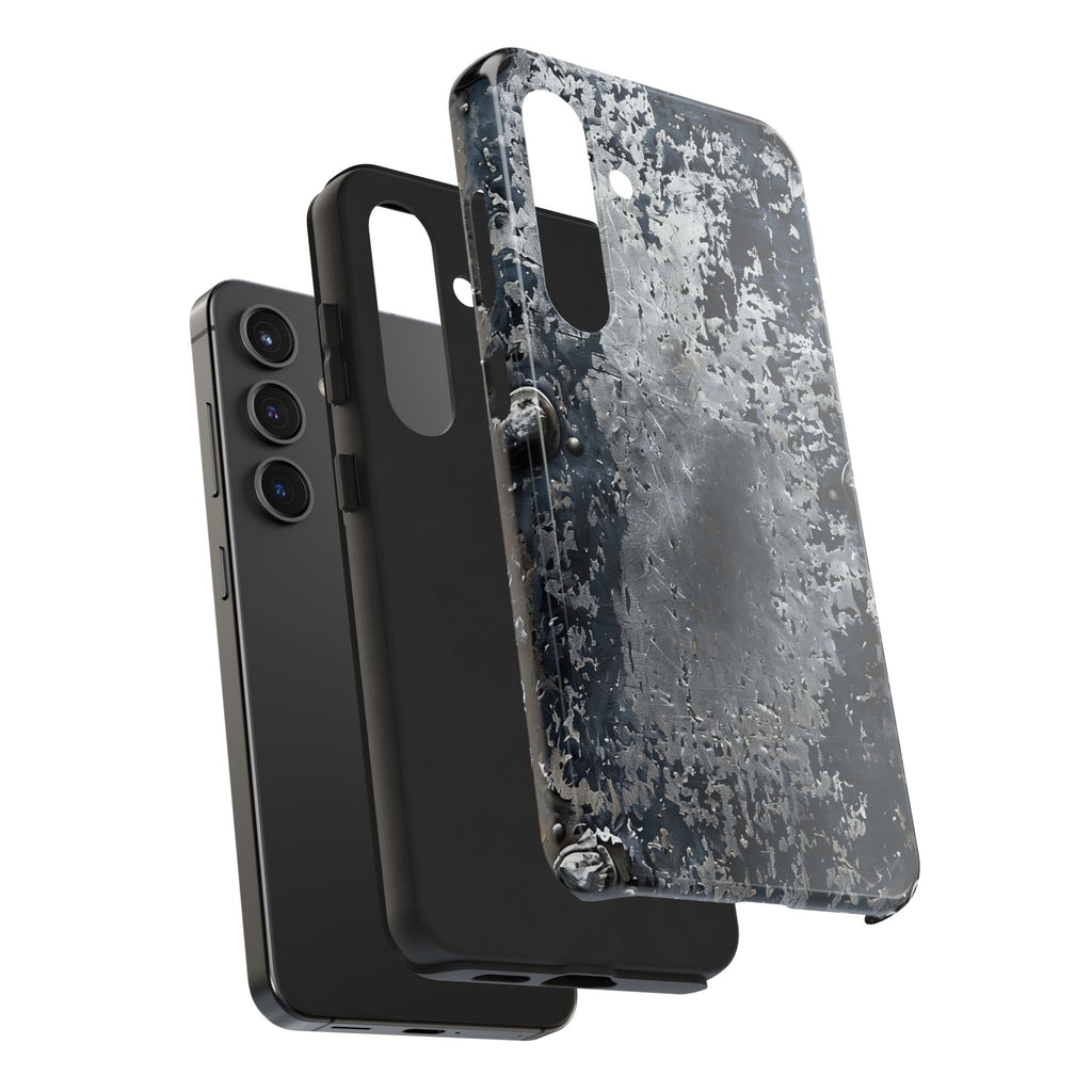 Rugged Distressed Metal Phone Case — Industrial Grunge iPhone Cover