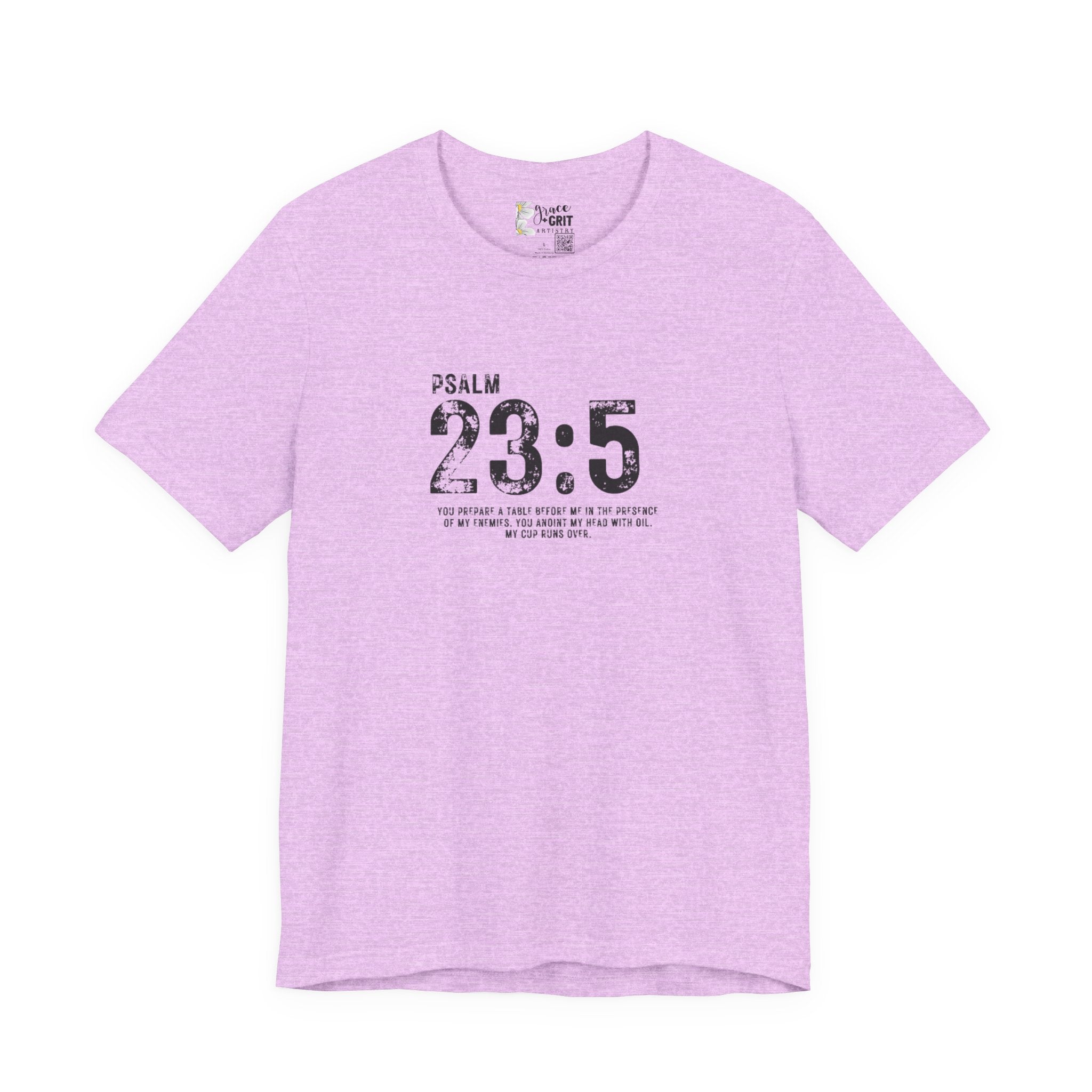 Psalm 23:5 T‑Shirt — Christian Inspirational Scripture Tee