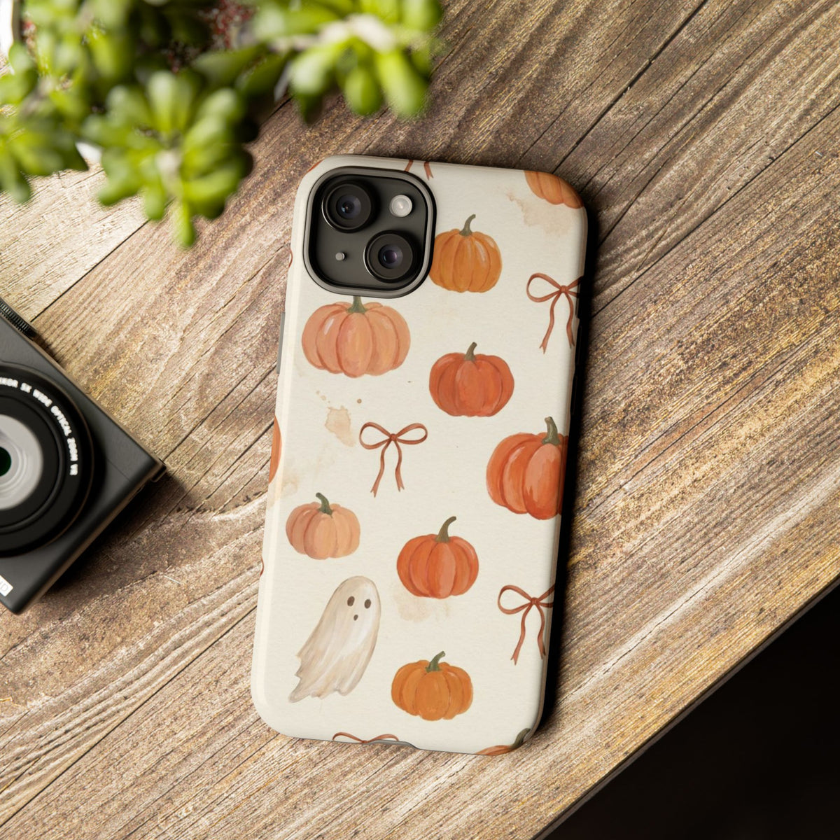 Autumn Pumpkin Ghost Tough Phone Case