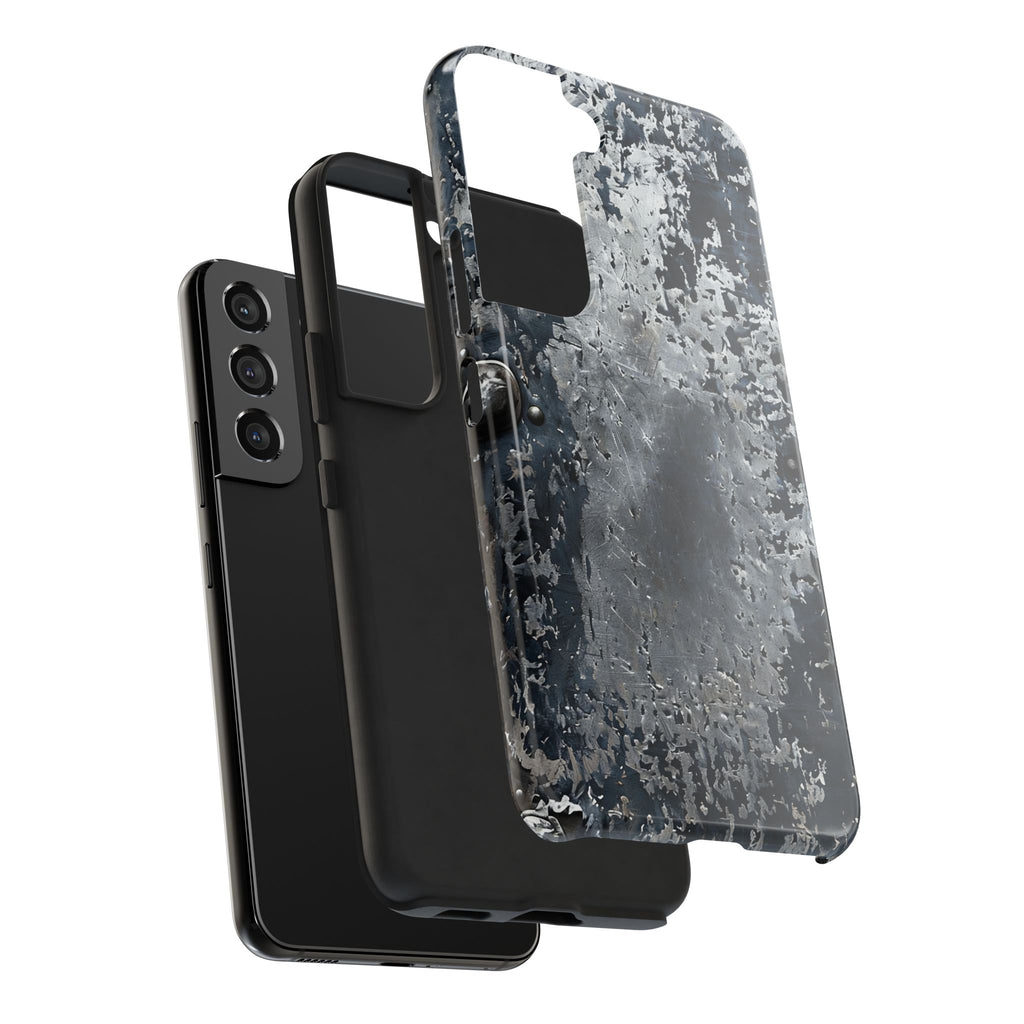 Rugged Distressed Metal Phone Case — Industrial Grunge iPhone Cover