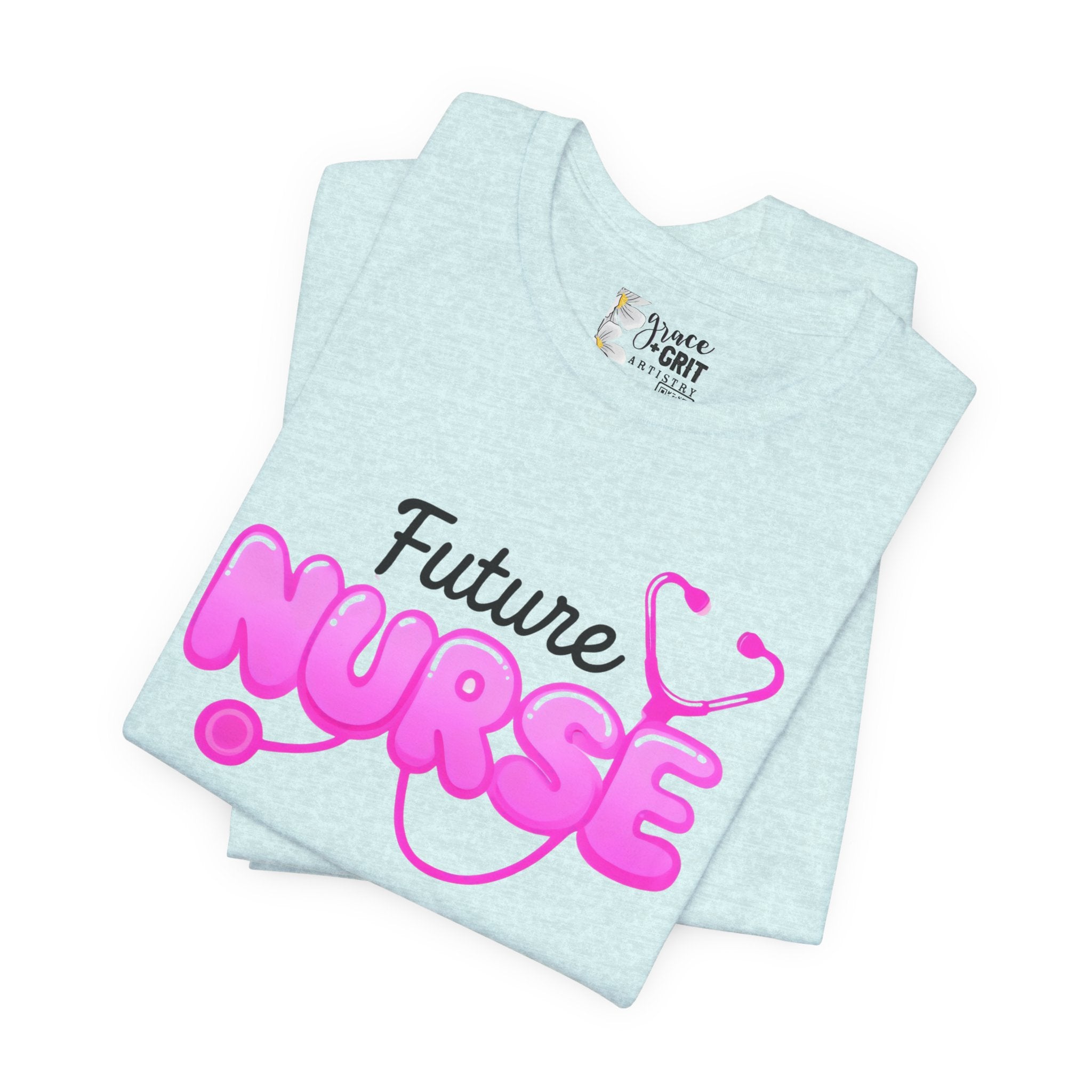 Future Nurse T-Shirt – Pink Stethoscope Nursing Student Tee