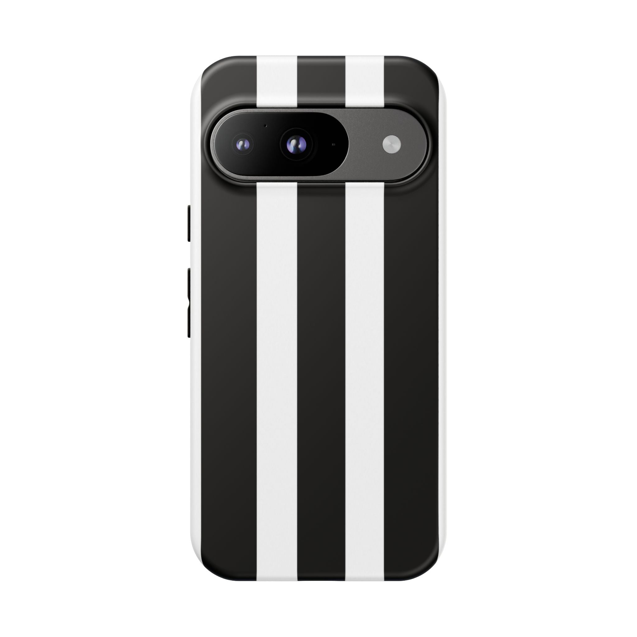 Black & White Vertical Stripe Phone Case — Tough Protective iPhone Cover