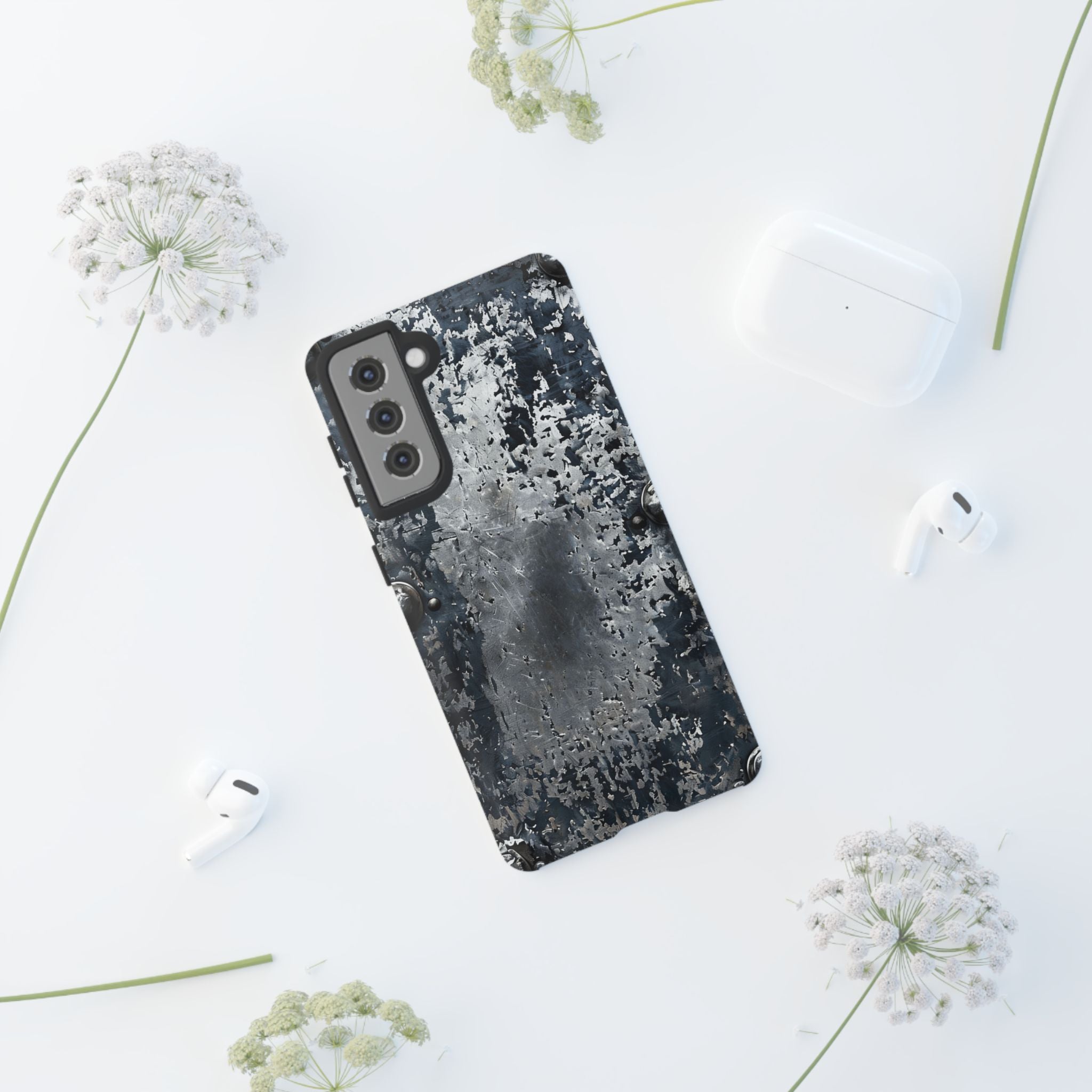 Rugged Rusted Metal Phone Case — Industrial Distressed Armor for iPhone