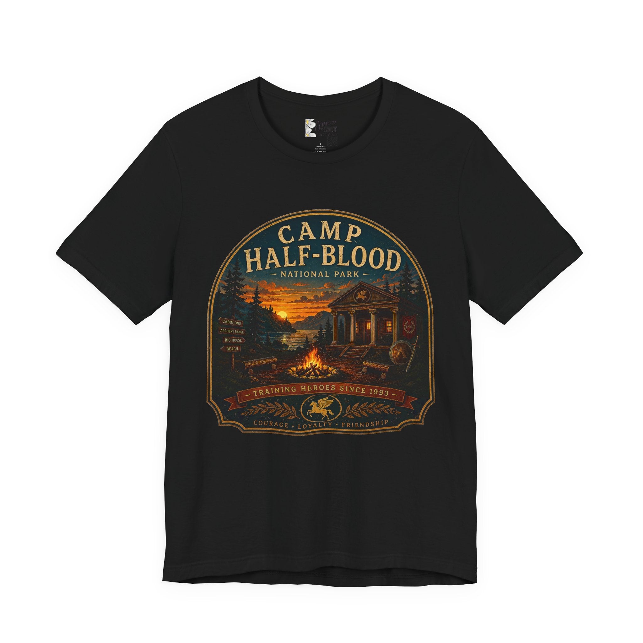 Camp Half-Blood Graphic Tee — Vintage National Park Percy Jackson Shirt