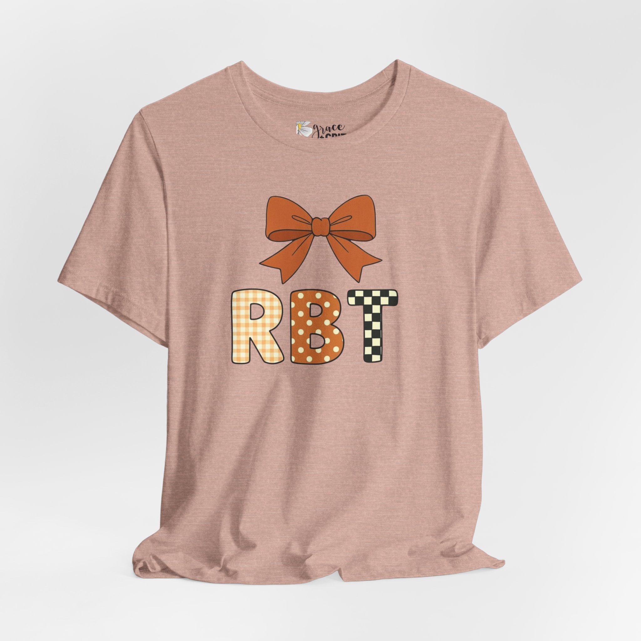RBT Patch Letters Tee | Bow Monogram Shirt, Checkered & Gingham Initials