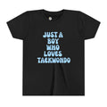Youth Tee — "Just A Boy Who Loves Taekwondo" Martial Arts Shirt