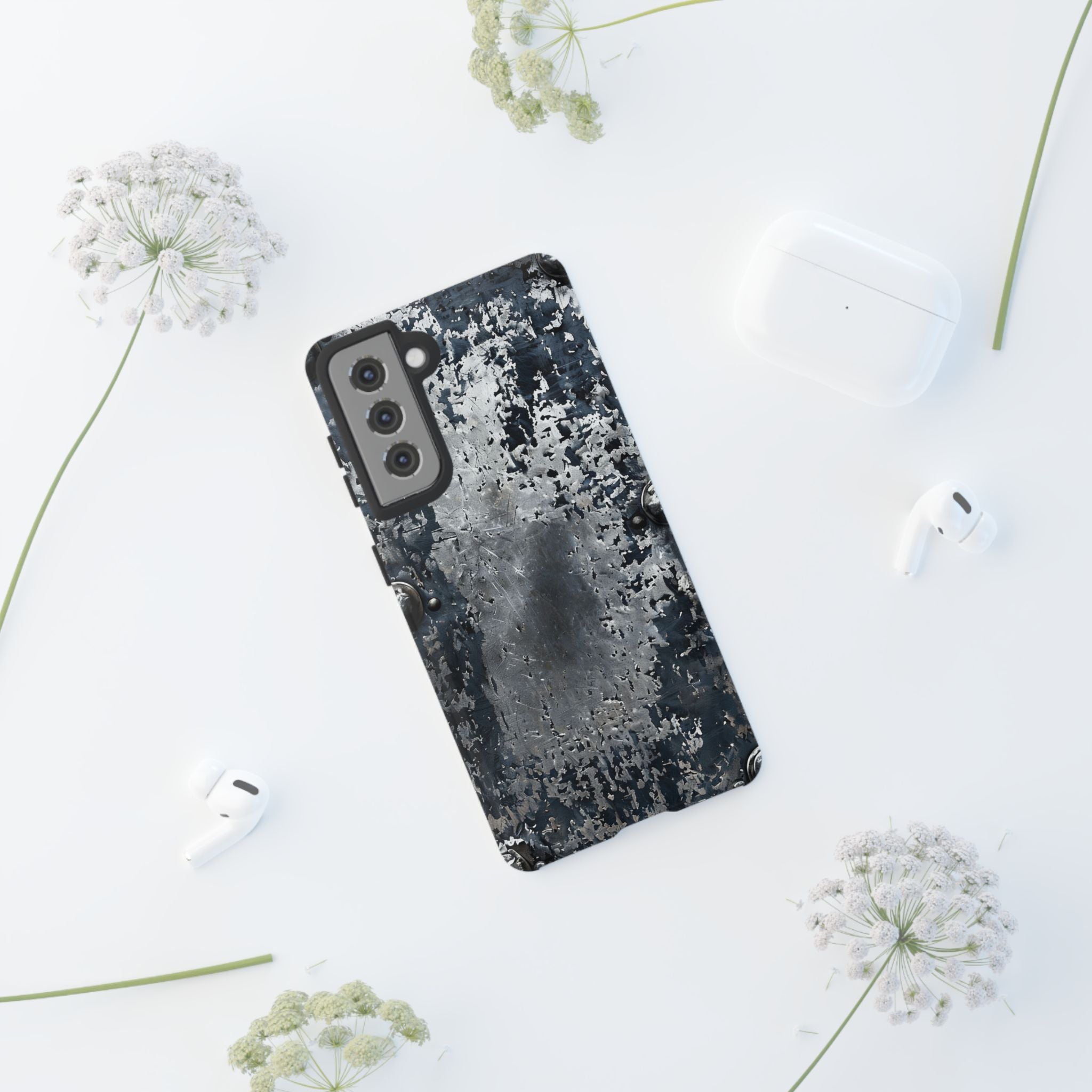 Rugged Rusted Metal Phone Case — Industrial Distressed Armor for iPhone