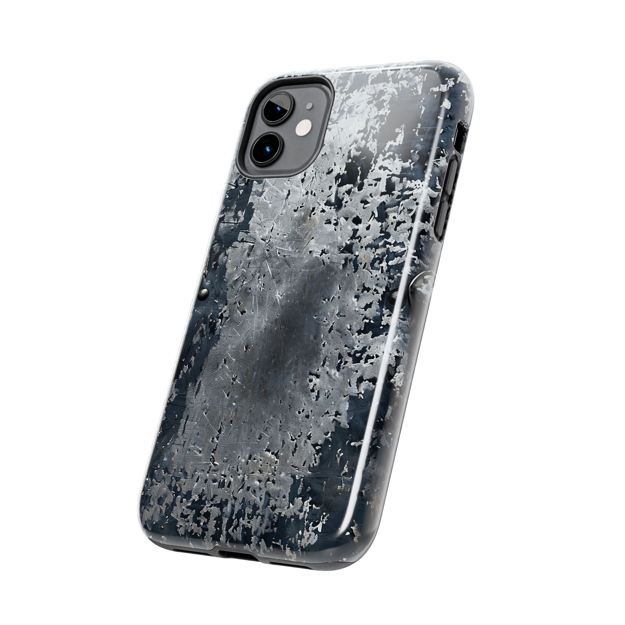 Rugged Distressed Metal Phone Case — Industrial Grunge iPhone Cover
