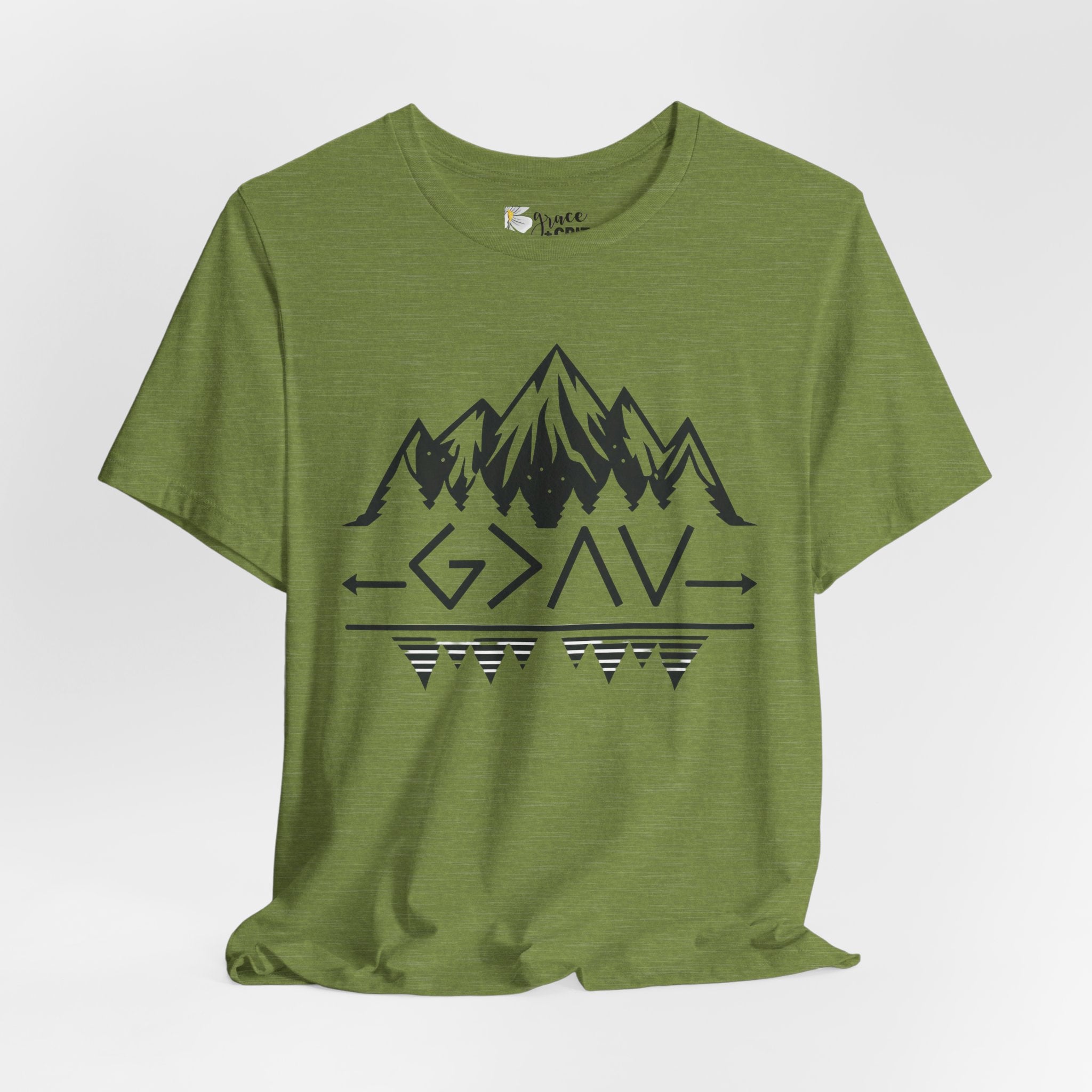 Mountain Camp Tee – Geometric Adventure Graphic T-Shirt