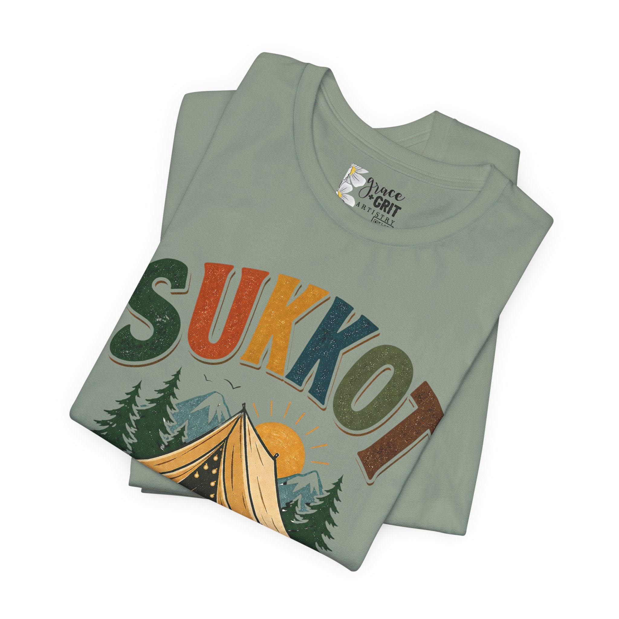 Sukkot Camping T-Shirt — "Sukkot: The World's Largest Family Camping Trip"