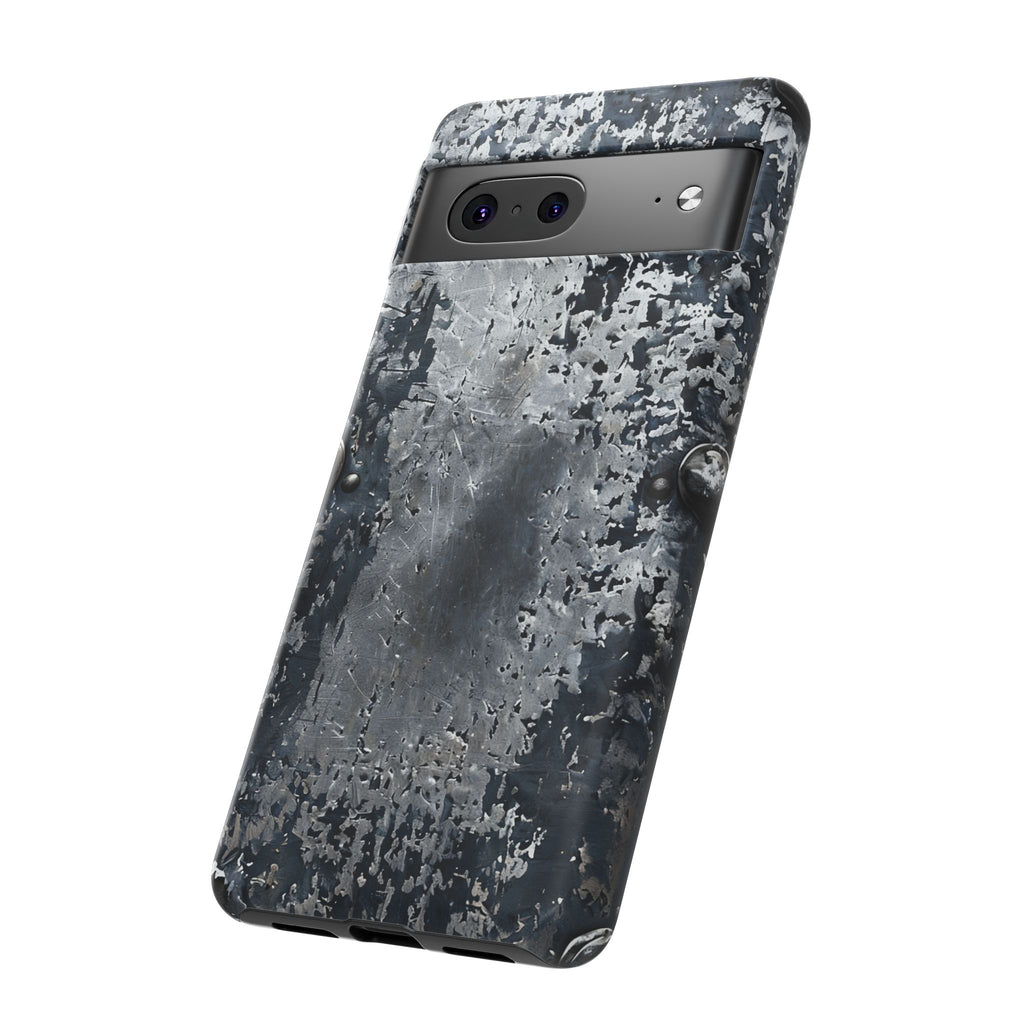 Rugged Rusted Metal Phone Case — Industrial Distressed Armor for iPhone
